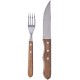 Комплект за хранене 12 елемента с дървени дръжки SIM-CHURRASCO-(CH 5416/12) (350.312.9053.400) - SIMONAGGIO