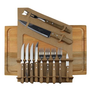 Комплект за барбекю от 12 части с дъска SIM-CHURRASCO-(CH5516/12) (350.312.9060.400) - SIMONAGGIO