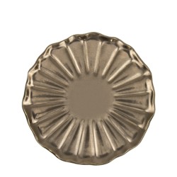 Керамична чиния ф24,5xh2,7см QUINN GOLD-(HC-561031) - Horecano