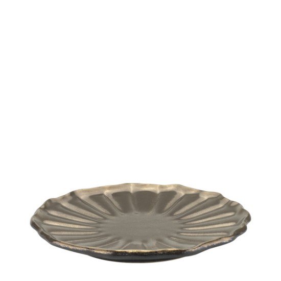 Керамична чиния ф24,5xh2,7см QUINN GOLD-(HC-561031) - Horecano