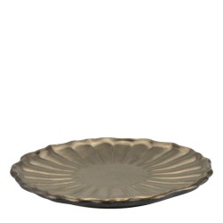 Керамична чиния ф28xh2,7см QUINN GOLD-(HC-561032) - Horecano