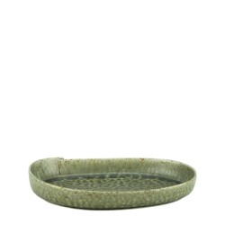 Порцеланово плато овално 28,5x19xh5см HAZEL GREEN-(HC-561053) - Horecano