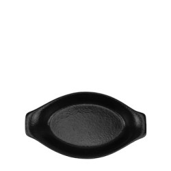 Керамична шола овална 16,5x8,5см ATLAS BLACK-(HC-561220) - Horecano