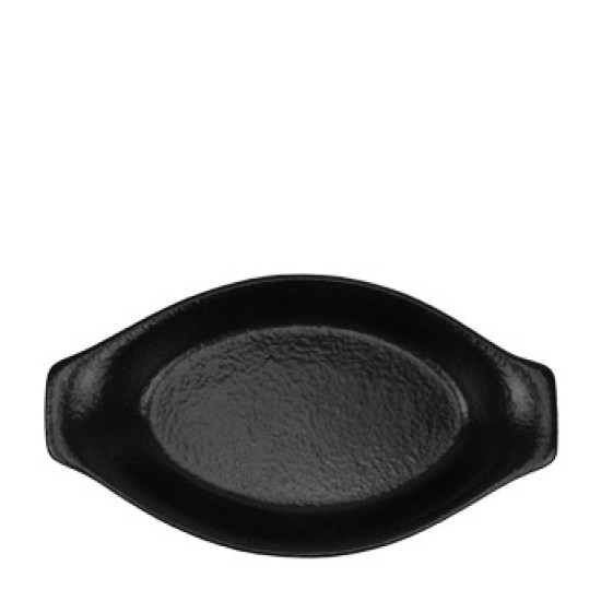 Керамична шола овална 21,5x11,5см ATLAS BLACK-(HC-561222) - Horecano
