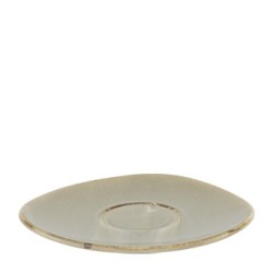 Порцеланова подложна чинийка 15,5x14xh1,8см ANTIQUE-GREY-(HC-56134) - Horecano