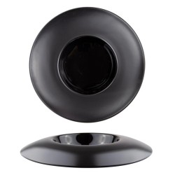 Порцеланова чиния черна ф18см GOURMET HORECANO-VISION BLACK- (F2638FB-7L)