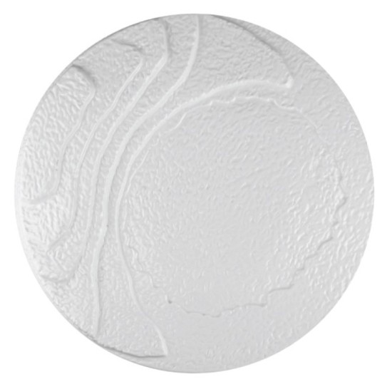 Порцеланово плато на вълни кръгло 36см METEOR WHITE-(F3071-14) - Horecano