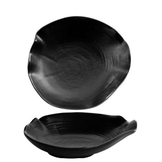 Порцеланова чиния дълбока 22см WILLOW BLACK-(F3971-8.5FB) - Horecano