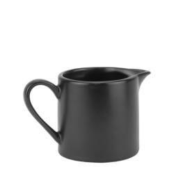 Порцеланова каничка за мляко с дръжка 90мл MATT VISION BLACK-(F1898FB) - Horecano