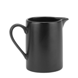 Порцеланова каничка за мляко с дръжка 160мл MATT VISION BLACK-(F1897FB) - Horecano