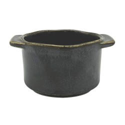 Порцеланов рамекин с дръжки ф9,5см 275мл ANTIQUE-BLACK-(ZA0203-4.5-B) - Horecano