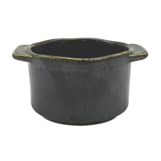 Порцеланов рамекин с дръжки ф9,5см 275мл ANTIQUE-BLACK-(ZA0203-4.5-B) - Horecano