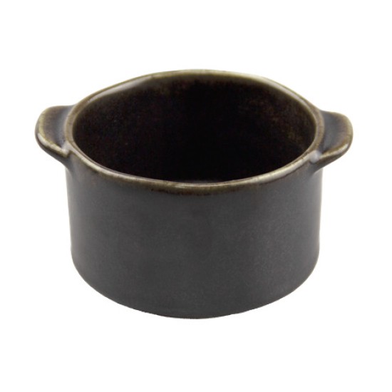 Порцеланов рамекин с дръжки ф9,5см 275мл ANTIQUE-BLACK-(ZA0203-4.5-B) - Horecano