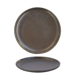Порцеланова чиния кръгла 26см ANTIQUE-BLACK-(ZA0001-10.25-B) - Horecano