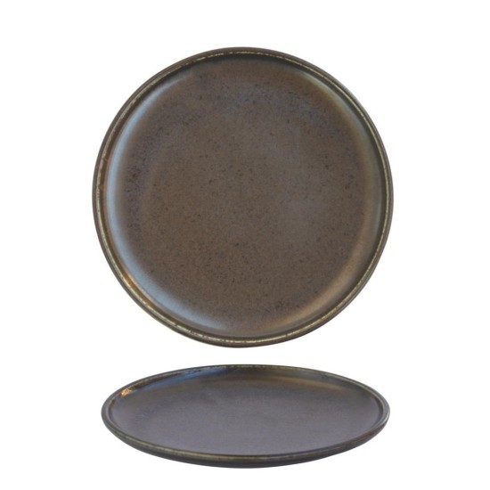 Порцеланова чиния кръгла 26см ANTIQUE-BLACK-(ZA0001-10.25-B) - Horecano