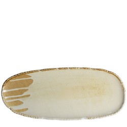 Порцеланова овална чиния 35x15xh2см FUJI-(ZA0309-13) - Horecano