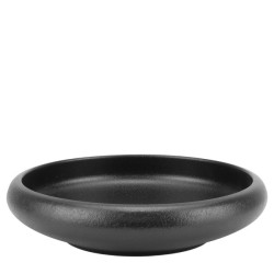 Керамична чиния дълбока ф24xh4,5см ATLAS BLACK-(HC-56755) - Horecano