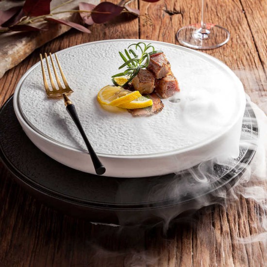 Порцеланово плато за Seafood ф31xh3,5см METEOR-(HC-56856) - Horecano