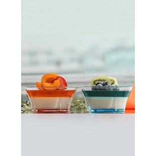 Стъклена купичка малка  295мл CORAL различни цветове LAV-TRU 264 PT068FC