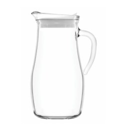 Стъклена кана с бял капак h24,58см 1,8л MIS 180-PK0002 - Lav