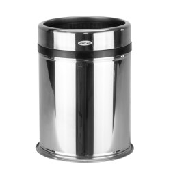 Кош за отпадъци с ринг 16л хром Ø25xh38.5см (4514.0000S.430.16) - Horecano 
