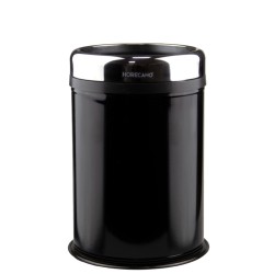 Метален кош за отпадъци с ринг 16л 25xh38,5см  черен (4513.0000B.102.16) - Horecano