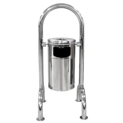 Стационарен кош от 2 части 50x48xh115см хром (4518.5099S.000.00) - Horecano