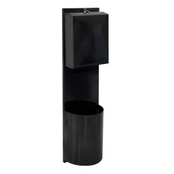 Кутия за хартия и кош за отпадъци 10x26xh105см черна (4546.2610S.430.00B) - Horecano