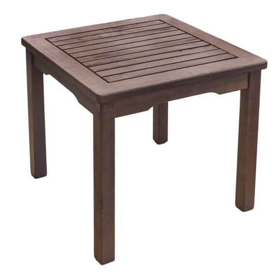 Дървена масичка за шезлонг 45x45x40см (T-5029Z) - Horecano