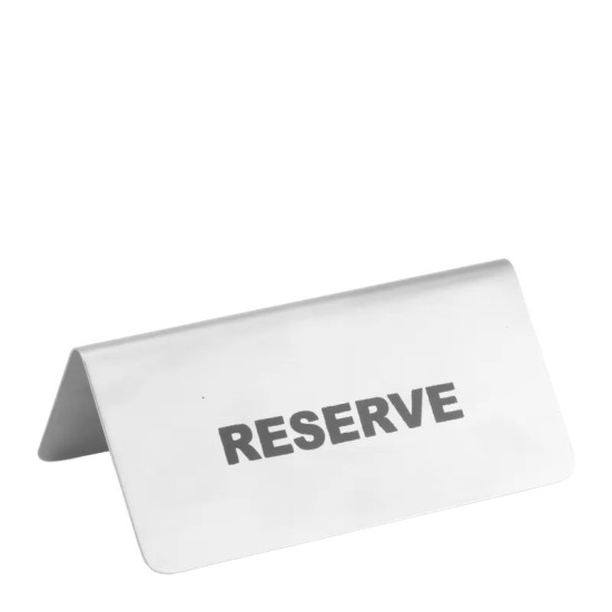 Метална табелка RESERVE 12x6см (HC-71420) - Horecano