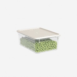 Пластмасова кутия за съхранение 1,650л кремава (30927-816) - Dunya