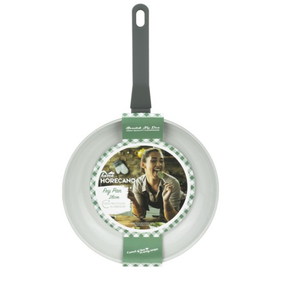 Алуминиев тиган с незалепващо покритие ф28x4,8см CERAMIC GRAY HOME-(DFF-SC06-28) - Horecano