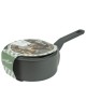 Алуминиева касерола с незалепващо покритие и капак ф18x8,2см CERAMIC GRAY HOME-(DFS-SC06-18) - Horecano