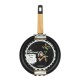 Алуминиев тиган с незалепващо покритие ф26x5см BLACK AND WOOD HOME-(DFF-SC16-26) - Horecano