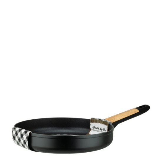 Алуминиев тиган с незалепващо покритие ф26x5см BLACK AND WOOD HOME-(DFF-SC16-26) - Horecano