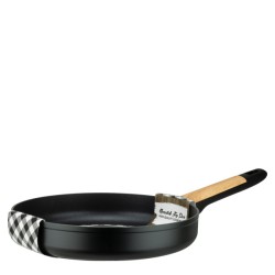 Алуминиев тиган с незалепващо покритие ф28x5,2см BLACK AND WOOD HOME-(DFF-SC16-28) - Horecano