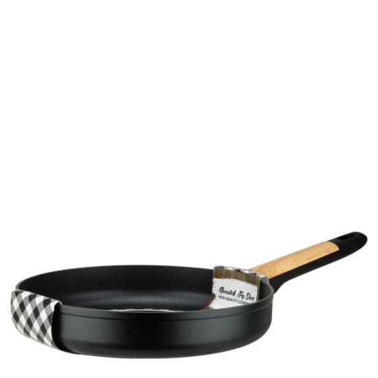 Алуминиев тиган с незалепващо покритие ф28x5,2см BLACK AND WOOD HOME-(DFF-SC16-28) - Horecano