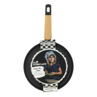 Алуминиев тиган за палачинки с незалепващо покритие ф26x1,7см BLACK AND WOOD HOME-(DFP-SC16-26) - Horecano