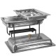 Иноксово Бен Мари с релеф и черна стойка 1/1 GN 55x35см 8л HORECANO-WICKED-(SG-82465(D))
