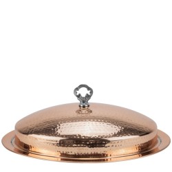 Плато овално с капак и медно покритие 50x38,5см HORECANO-CHARM-(SG-84671(B))