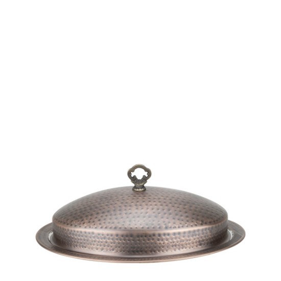 Метално плато с капак овално 45x35см RUSTIC-(HC-84247)(SG-8671(A)) - Horecano