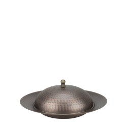 Метална чиния за презентация с капак ф19,5см RUSTIC-(НС-84249)(SG-862100(A)) - Horecano