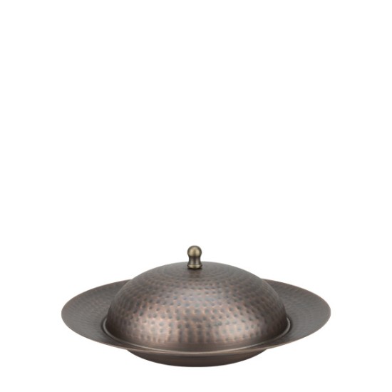 Метална чиния за презентация с капак ф19,5см RUSTIC-(НС-84249)(SG-862100(A)) - Horecano