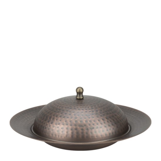 Метална чиния за презентация с капак ф27см RUSTIC-(НС-84250)(SG-862100(B)) - Horecano