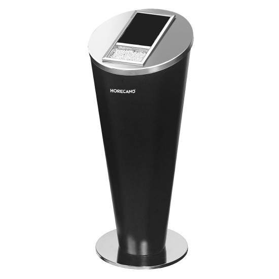 Метален стационарен пепелник ф30,5xh72см черен G-(86027-002) - Horecano