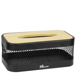 Метална поставка за кърпички 25x10xh14см MATT BLACK HOME-(KM109A) - Horecano