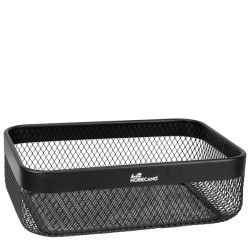 Метален панер правоъгълен 27x20xh8см MATT BLACK HOME-(KM063A) - Horecano