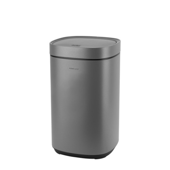 Кош с TOUCH механизъм 12л 25,2x25xh42,4см сив HOME-(104512-008-GREY) - Horecano