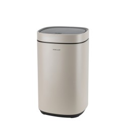 Кош с TOUCH механизъм 12л 25,2x25xh42,4см бежов HOME-(104512-008-BEIGE) - Horecano