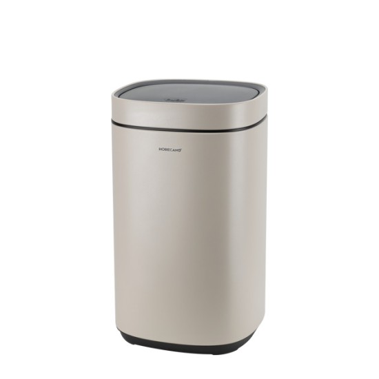Кош с TOUCH механизъм 12л 25,2x25xh42,4см бежов HOME-(104512-008-BEIGE) - Horecano